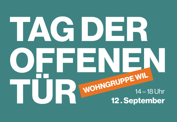 Einladung zum Tag der offenen Tür in der Wohngruppe Wil